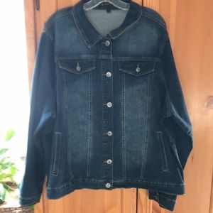 Designer Diverso Size 3X 4-Pockets Button Down Jacket Black w/crisscross ties